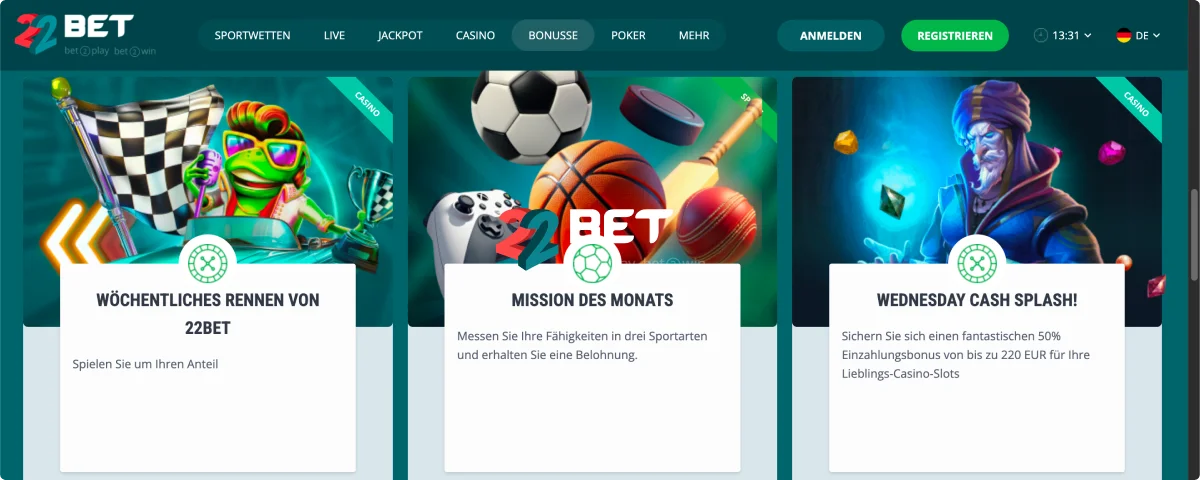22Bet Lade die App Herunter